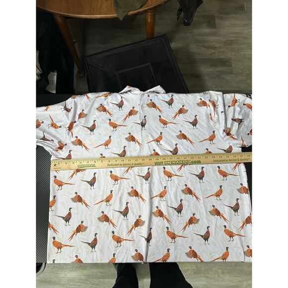Waggle Golf Polo Pheasants Print Size 3XL Performance Stretch - Picture 4 of 9